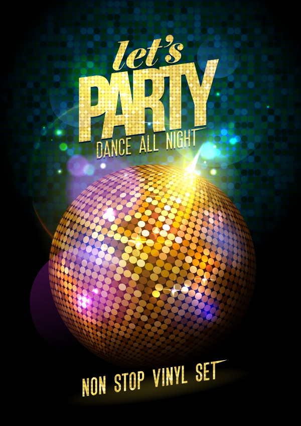 Club Party Posters Vector (10 )