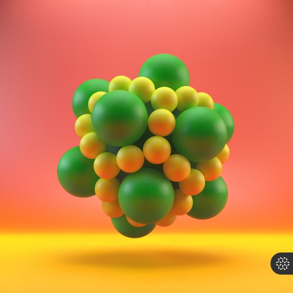 3D Molecule structure background (8 )