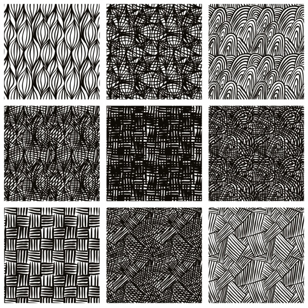 Hand drawn seamless textures. Gorgeous seamless wave. Arrows doodles pattern #2 (22 )