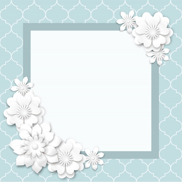 Abstract Paper Flowers Background #1 (33 )