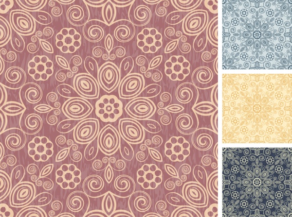 Set of floral seamless patterns #1 (14 )