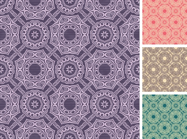Set of floral seamless patterns #1 (14 )