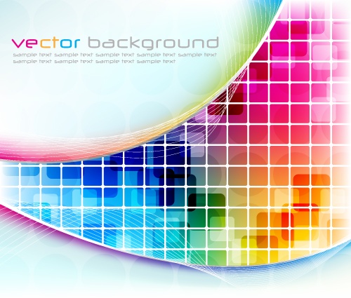 Bright colorful abstract backgrounds vector #36 (50 )