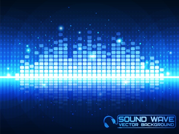 Digital equalizers, sound wave, musical backgrounds (51 )