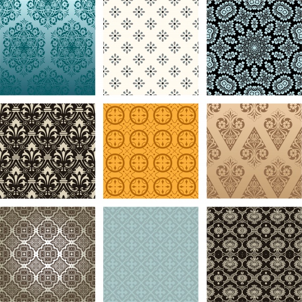      | Seamless pattern vintage vector background #3 (10 )