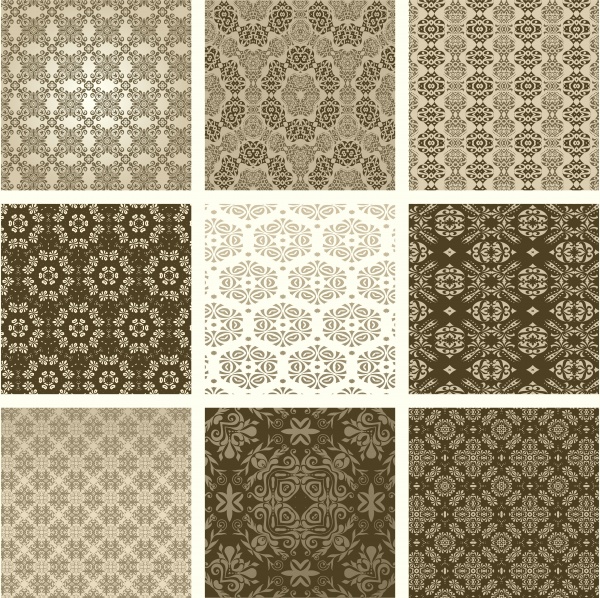      | Seamless pattern vintage vector background #4 (12 )