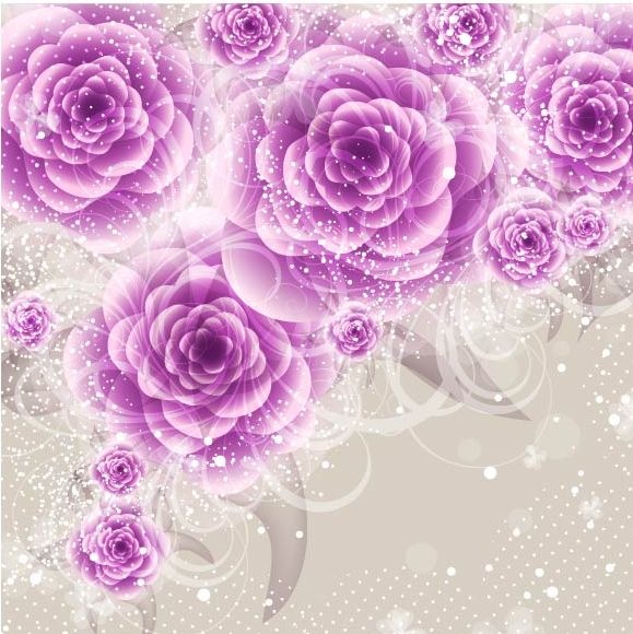 Vector Flowers Backgrounds #10   #10 (50 )