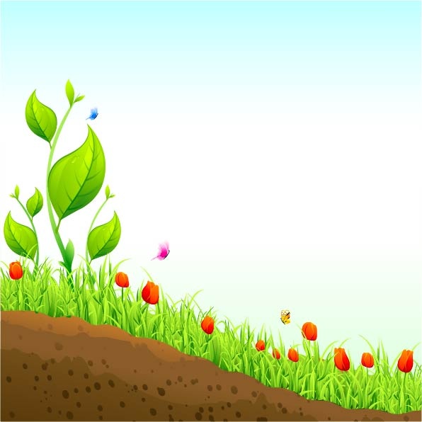 Vector Flowers Backgrounds #10   #10 (50 )