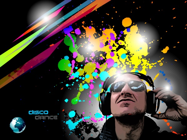 Club Disco - DJs and Colorful backgrounds (10 )