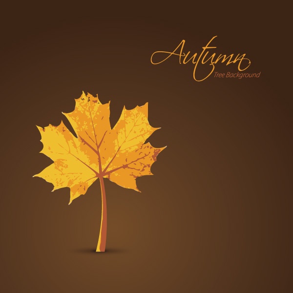 Autumn leaves vector backgrounds #2 (22 )