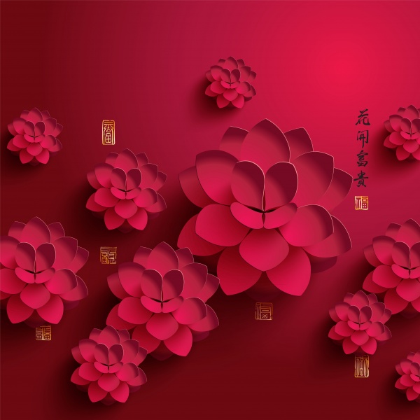 Backgrounds with paper flowers -     (32 )