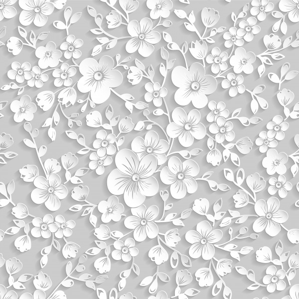 Backgrounds and borders with white floral ornament #1 (28 )