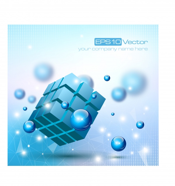 3D background vector, 15 x EPS #2 (14 )