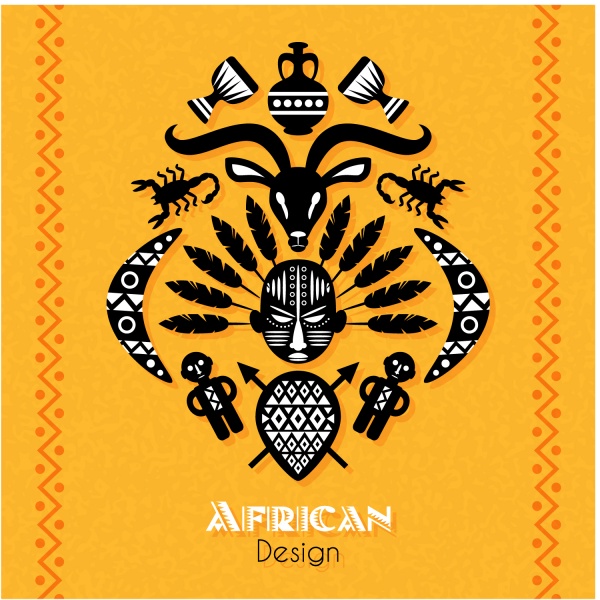 African background design template Vectors (49 )