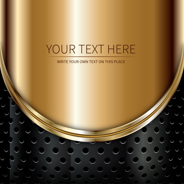 Gold stylish backgrounds vector graphics #3 (15 )