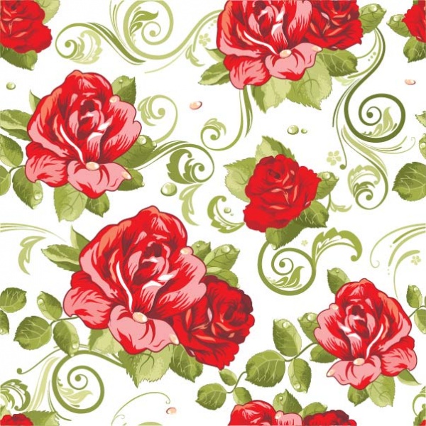 Vector Background With Rose |    (50 )