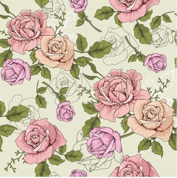 Vector Background With Rose |    (50 )
