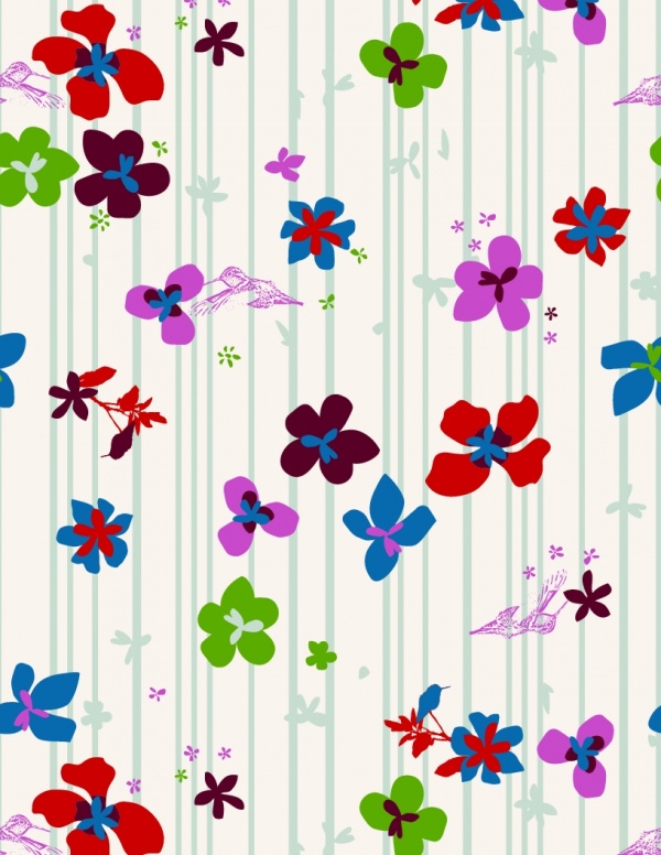 Floral patterns backgrounds stock vector - 4 (60 )