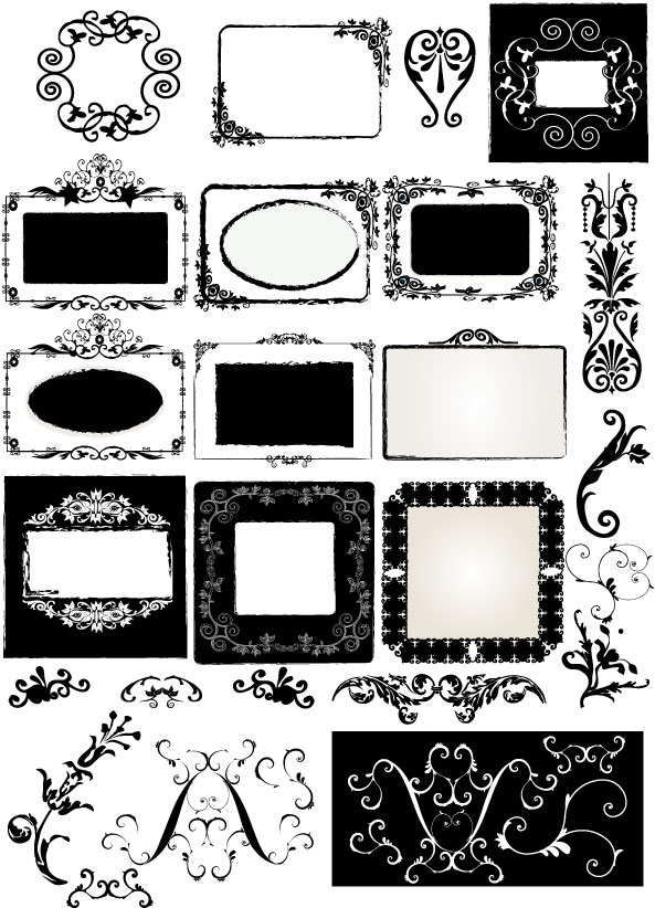 Great Frames and Elements vector (160 )