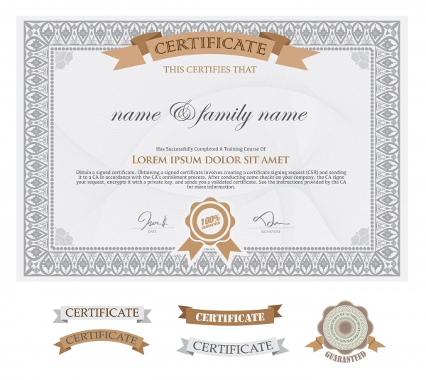Vector Certificate (44 )