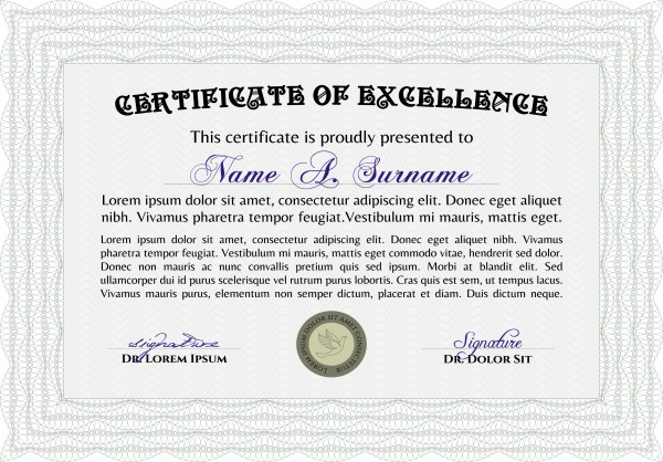Vector Certificate (44 )