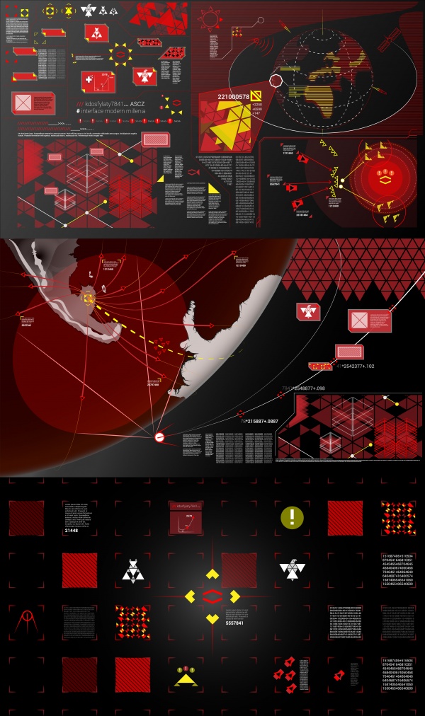 Futuristic HUD Background. Modern GUI warfare. Infographics HUD #3