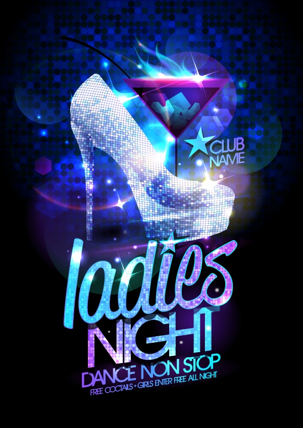 Club Party Posters Vector (10 )