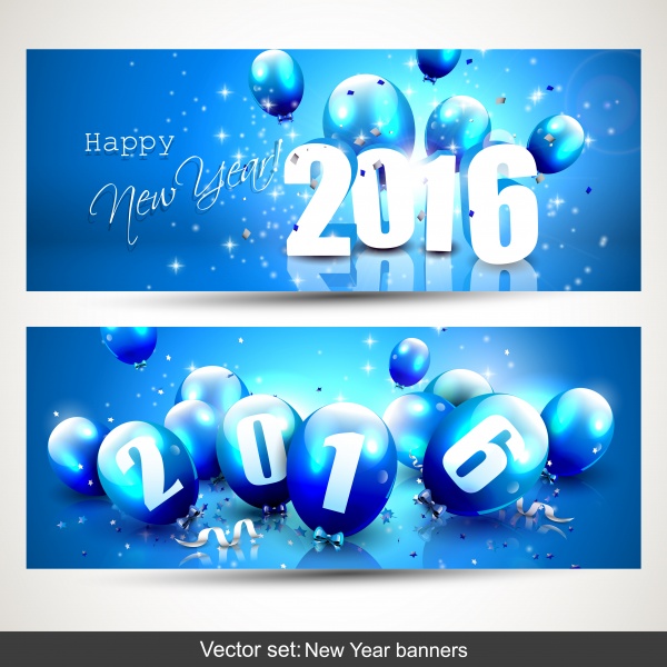 Happy New Year with balloons 2016 (10 )