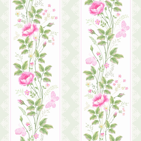 Vintage Floral Backgrounds Vector 9 (8 )