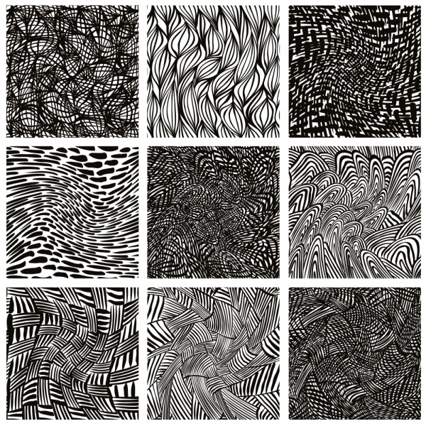 Hand drawn seamless textures. Gorgeous seamless wave. Arrows doodles pattern #2 (22 )