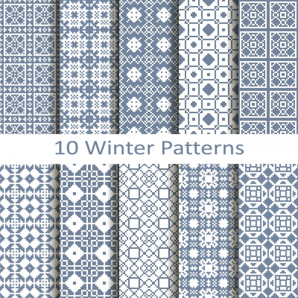 Seamless patterns for wallpapers design - 137x EPS #1 (21 )