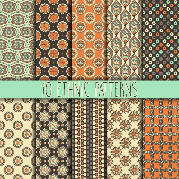 Seamless patterns for wallpapers design - 137x EPS #6 (20 файлов)