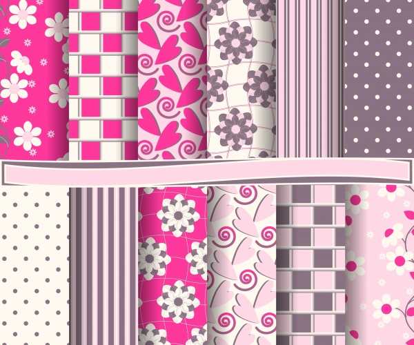 Seamless patterns for wallpapers design - 137x EPS #7 (22 )