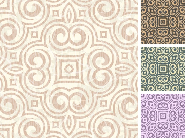 Set of floral seamless patterns #2 (12 )