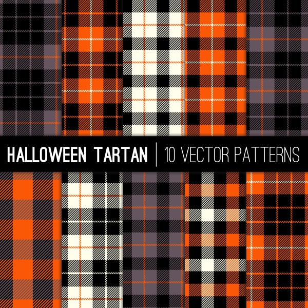 Tartan Seamless Patterns Vector (10 )