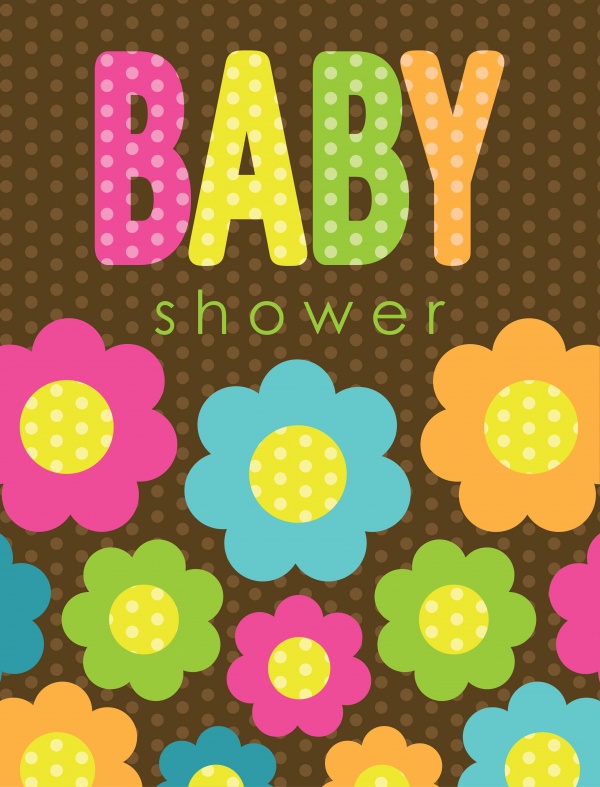Templates in vector for baby shower (50 файлов)