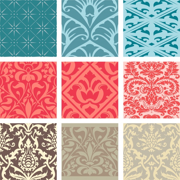      | Seamless pattern vintage vector background #1 (17 )