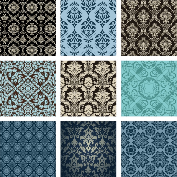     | Seamless pattern vintage vector background #2 (12 )