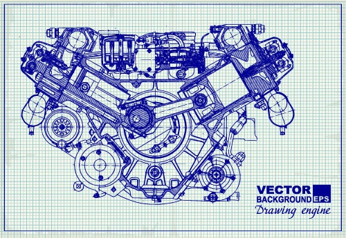 Drawing Engine, Technical, Technological Background & Pattern (50 )