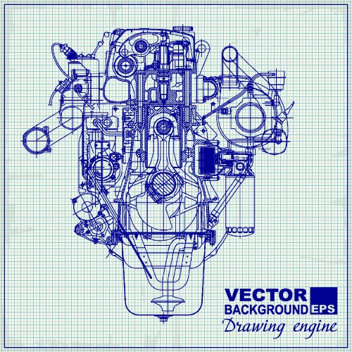 Drawing Engine, Technical, Technological Background & Pattern (50 )
