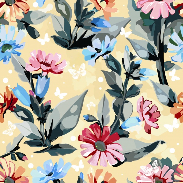 Vector beautiful flowers backgrounds (53 )