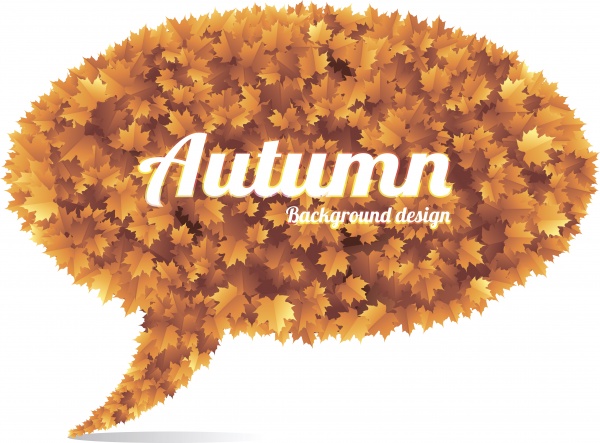 Autumn vector backgrounds with trees and leaves (42 )