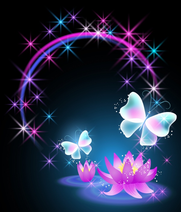 198 Beautiful backgrounds with flowers and butterflies #1 (20 )