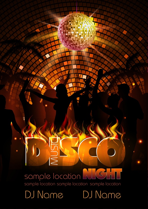 Disco Night Club Flyer - 20 EPS #2 (18 )