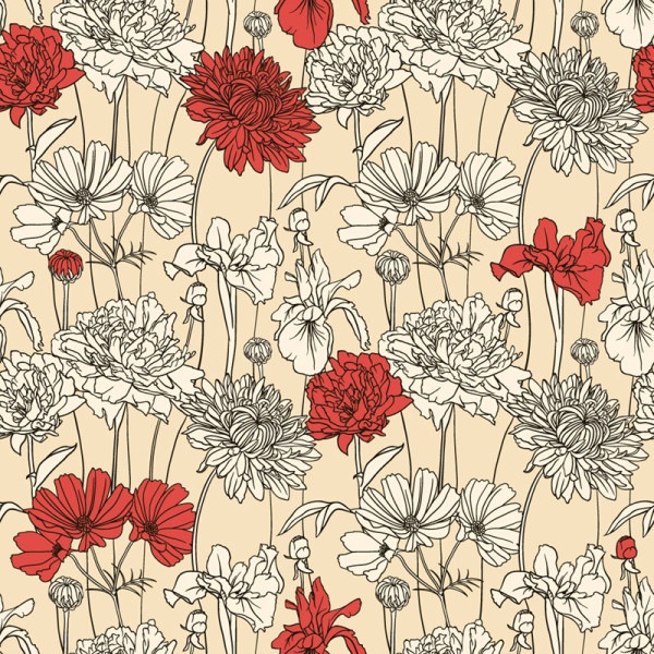 Excellent floral vector backgrounds #2 (32 )
