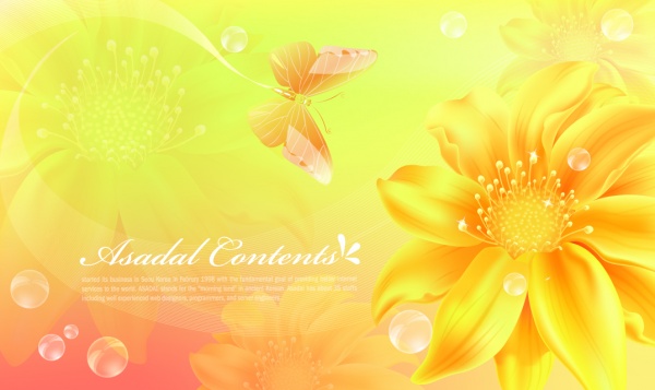 Excellent floral vector backgrounds #2 (32 )