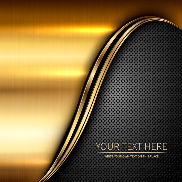 Gold stylish backgrounds vector graphics #3 (15 )