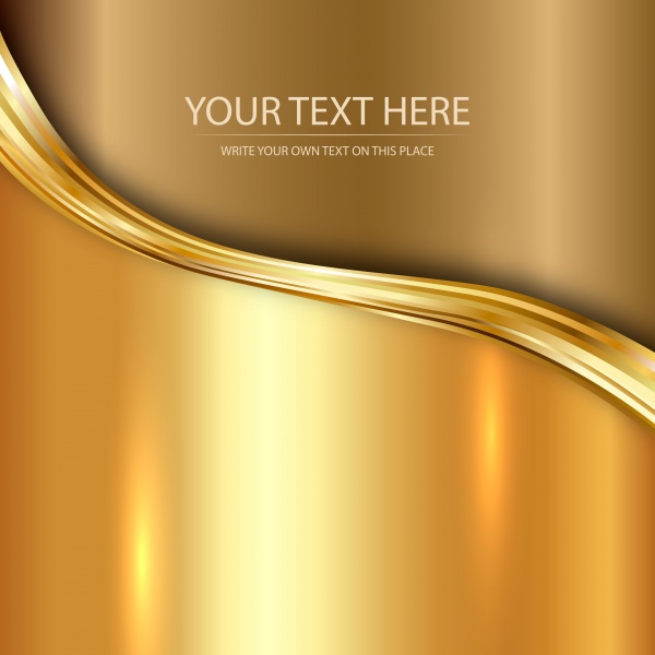 Gold stylish backgrounds vector graphics #1 (13 )