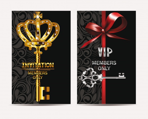       | VIP card in gold and silver elements #2 (22 )