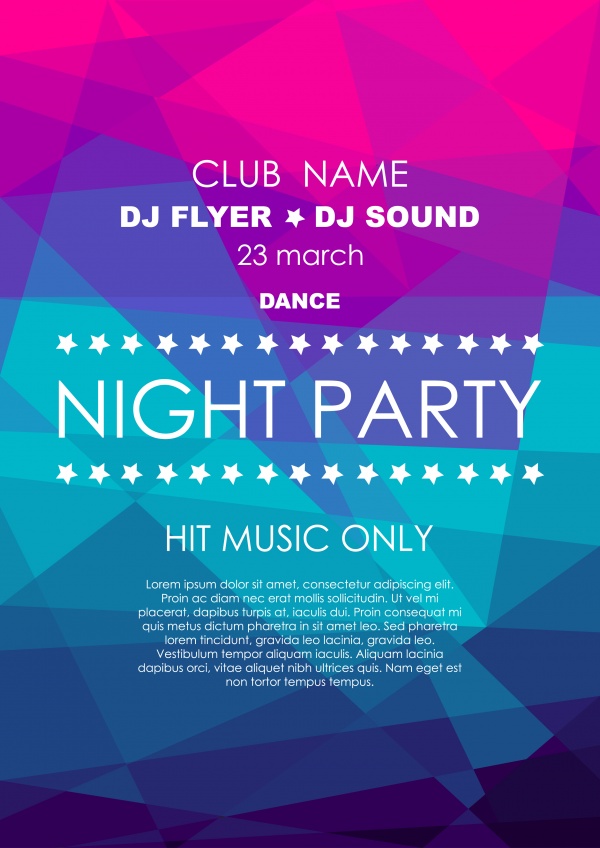       | Disco party flyer brochure and poster (52 )